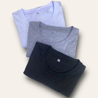 Kit 3 Camisetas Masculinas P,M,G,GG 100% Algodão Fio 30.1 Premium