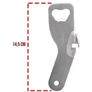 Abridor Abridores 14,5cm Copa Para Abertura de Latas e Garrafas Original Line Inox em Oferta na Shopee