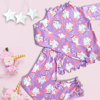 Conjunto Infantil Menina Estampa Unicórnio - KSL Kids - Blusa & Legging Suede