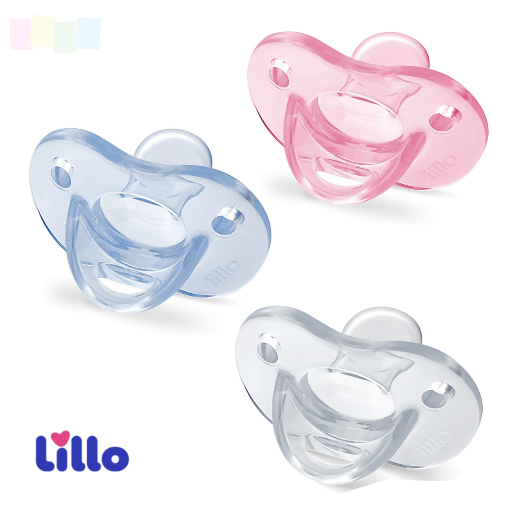 Chupeta Soft Calming Bico Simétrico 100% Silicone Tamanho 2 +6 meses ...