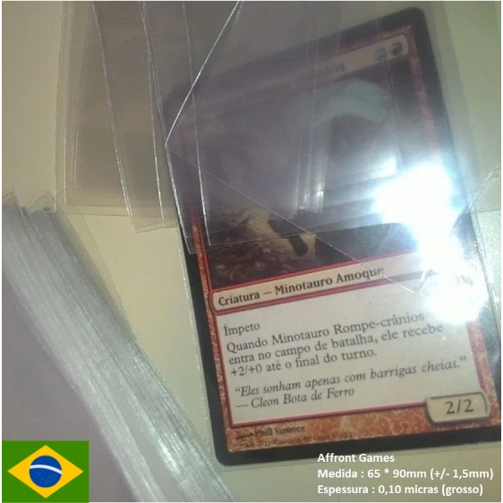 2000 Shield / Sleeves 65 x 90 mm Protetores magic Pokemon mtg