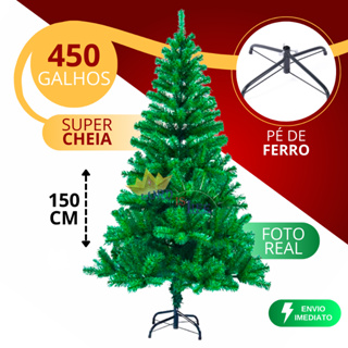 Arvore De Natal Grande Cheia De Luxo Decoração 1,50m