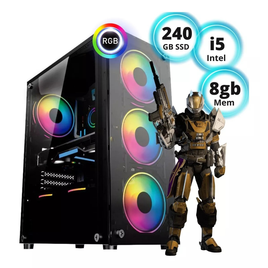 Cpu Gamer Imperium i5 / 8gb / SSD 240GB / gpu 2gb / + 30 Jogos Grátis!