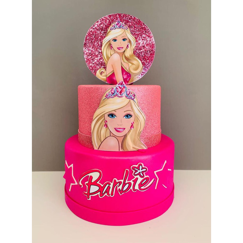 Bolo Barbie 👑 #barbie #bolobarbie #bolosdecorados #bolocomchantilly  #bolospersonalizados #barbieparty #barbieparis #barb…