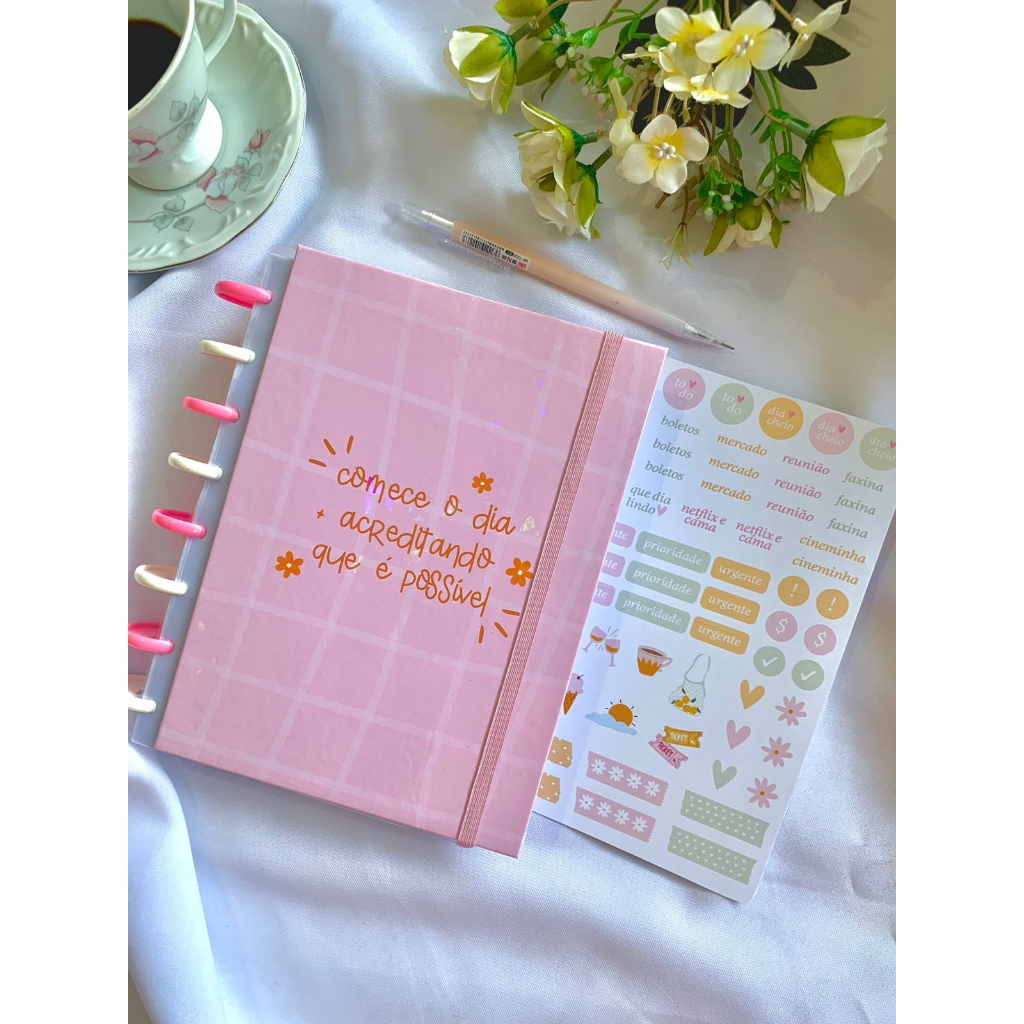 Agenda 2024 CADERNO DE DISCOS TAMANHO MEDIO CAPA DURA