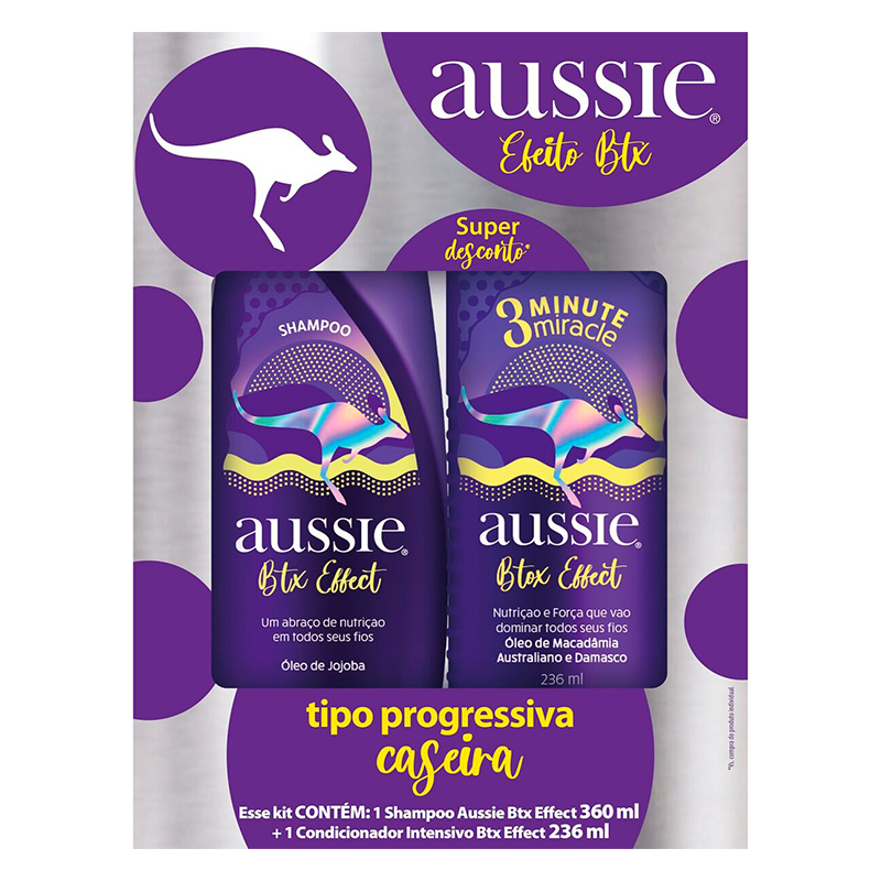 Kit Shampoo Aussie Botox Effect 360ml + Creme De Tratamento Aussie