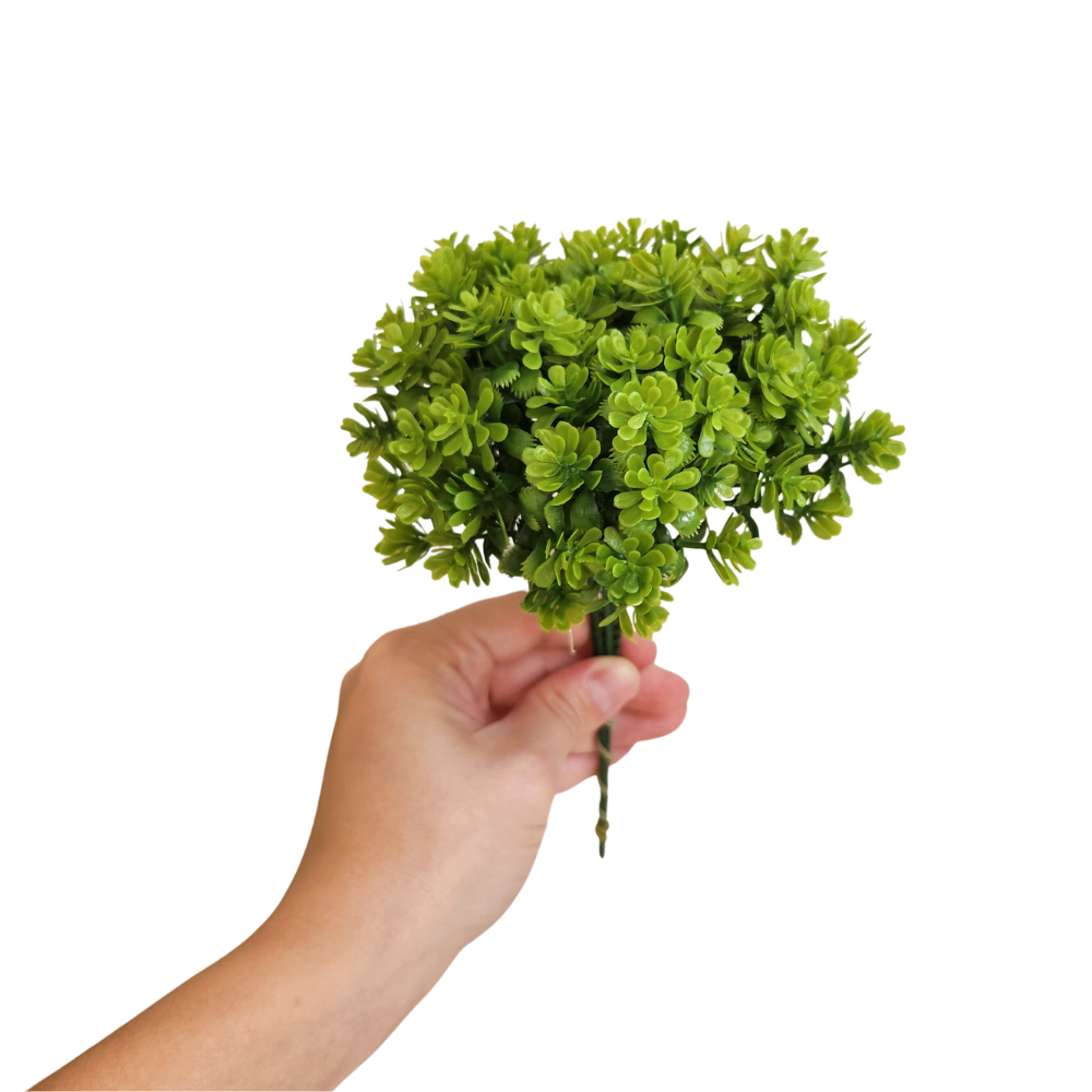 Pick Mini Suculenta Artificial Verde com 6 hastes/ramos para Vaso ...