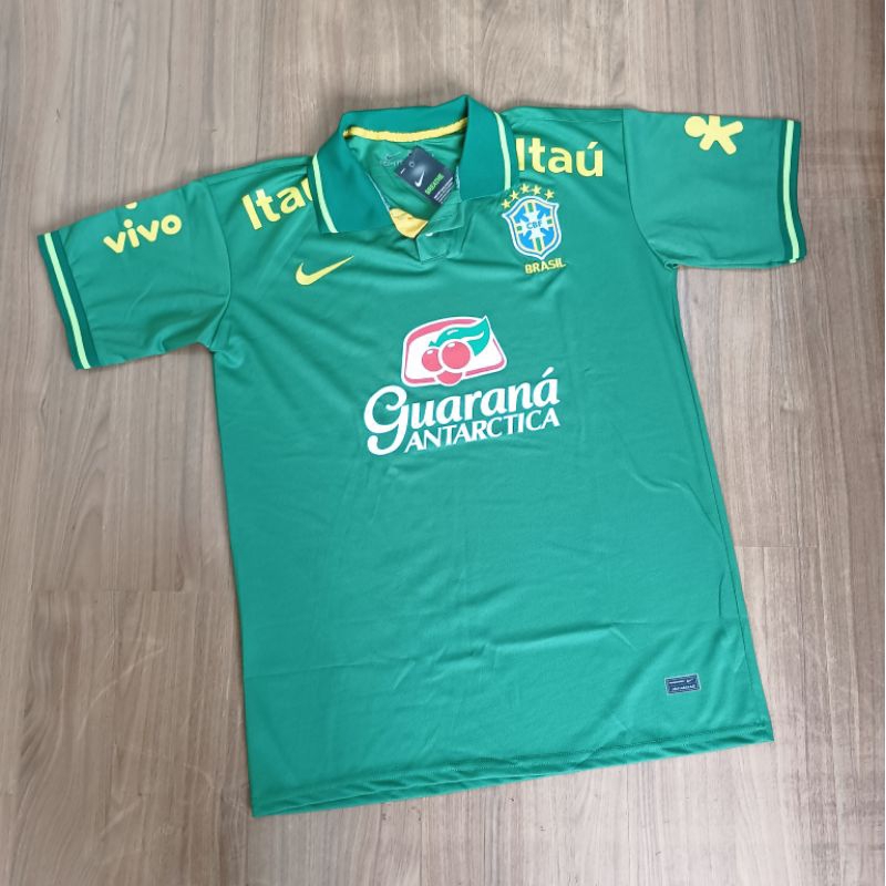 Nova Camisa Camiseta de Time da Seleção Verde de Gola- Envio Imediato
