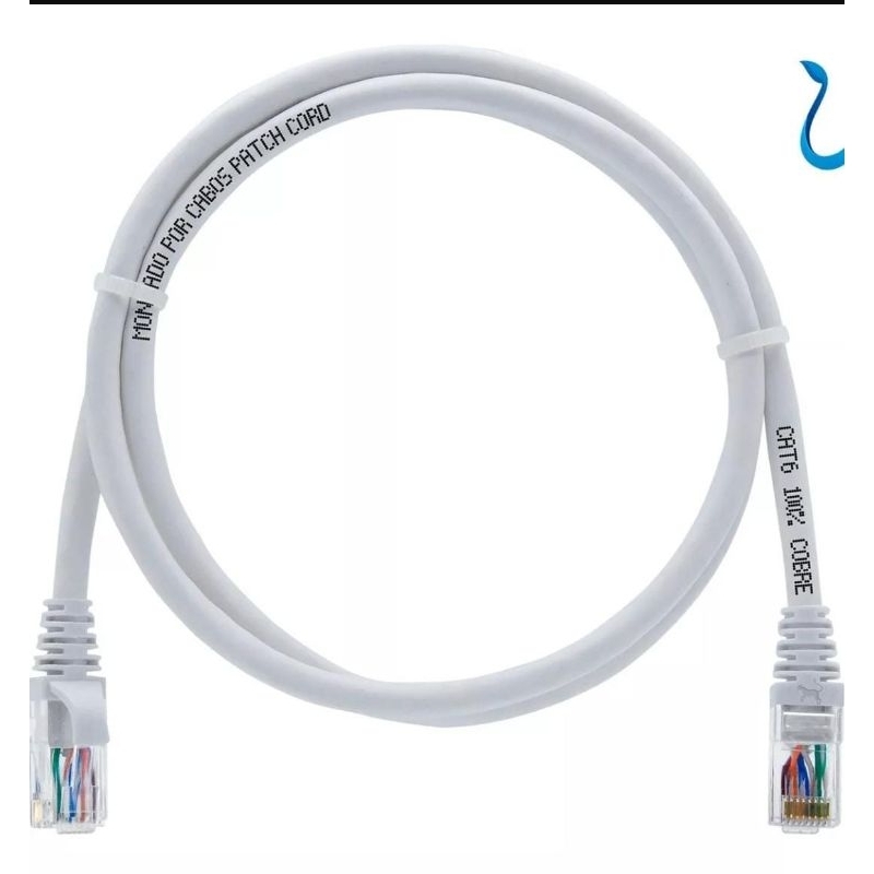 Patch Cord 1,5m Cat.6 Profissional Cabo de Rede Cat6 Gigalan de Alta