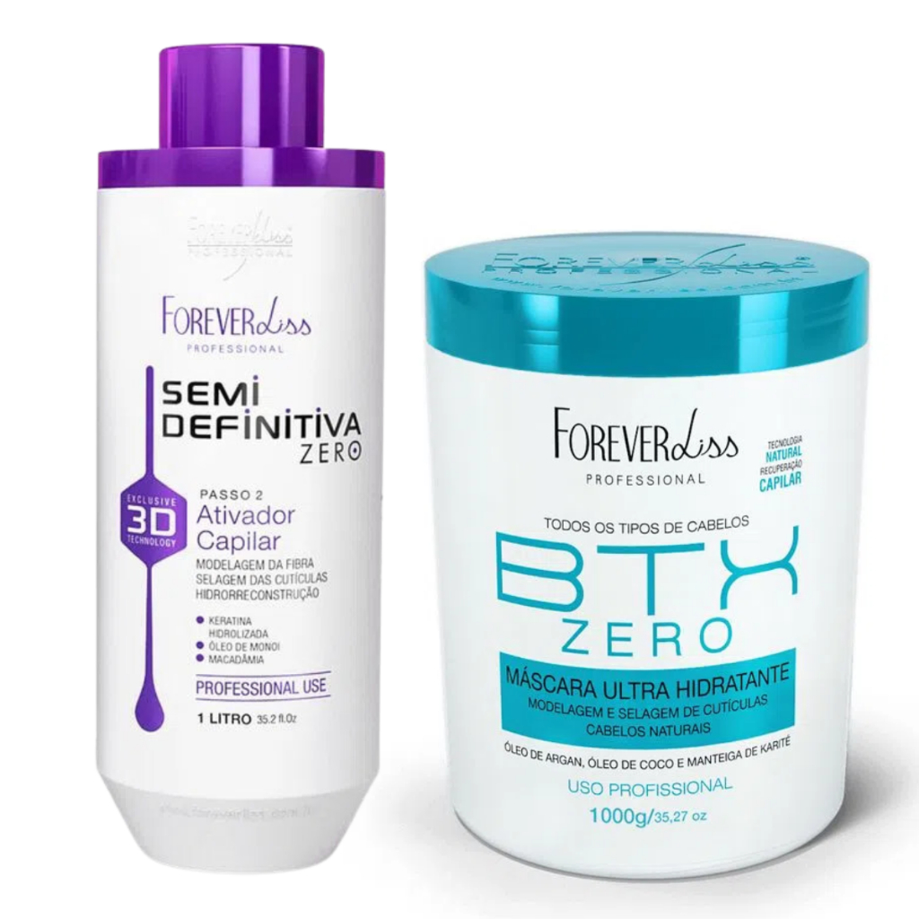 Kit Progressiva Semi Definitiva Zero + Botox BTX Zero Forever Liss ...