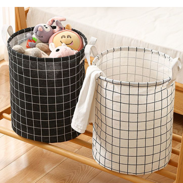 CESTO ORGANIZADOR MULTIUSO DOBRAVEL PROVA D'ÁGUA P/ ROUPA SUJA BRINQUEDOS