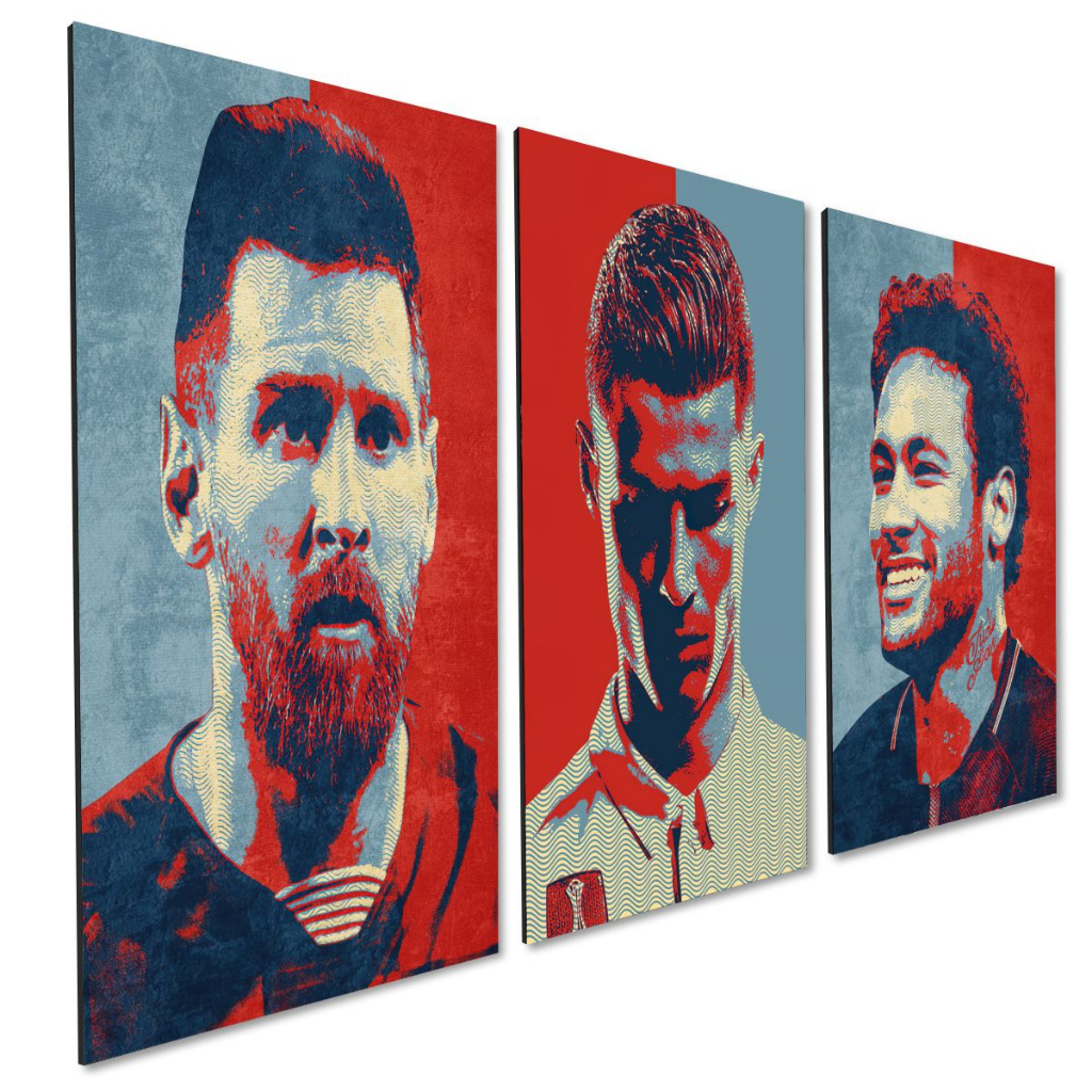 Quadro decorativo Poster Pop Art Suárez Jogador Futebol para sala