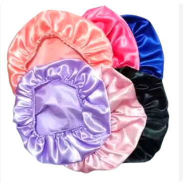 Kit com 10 Toucas De Cetim Anti Frizz Colorida Sortidas - REVENDA