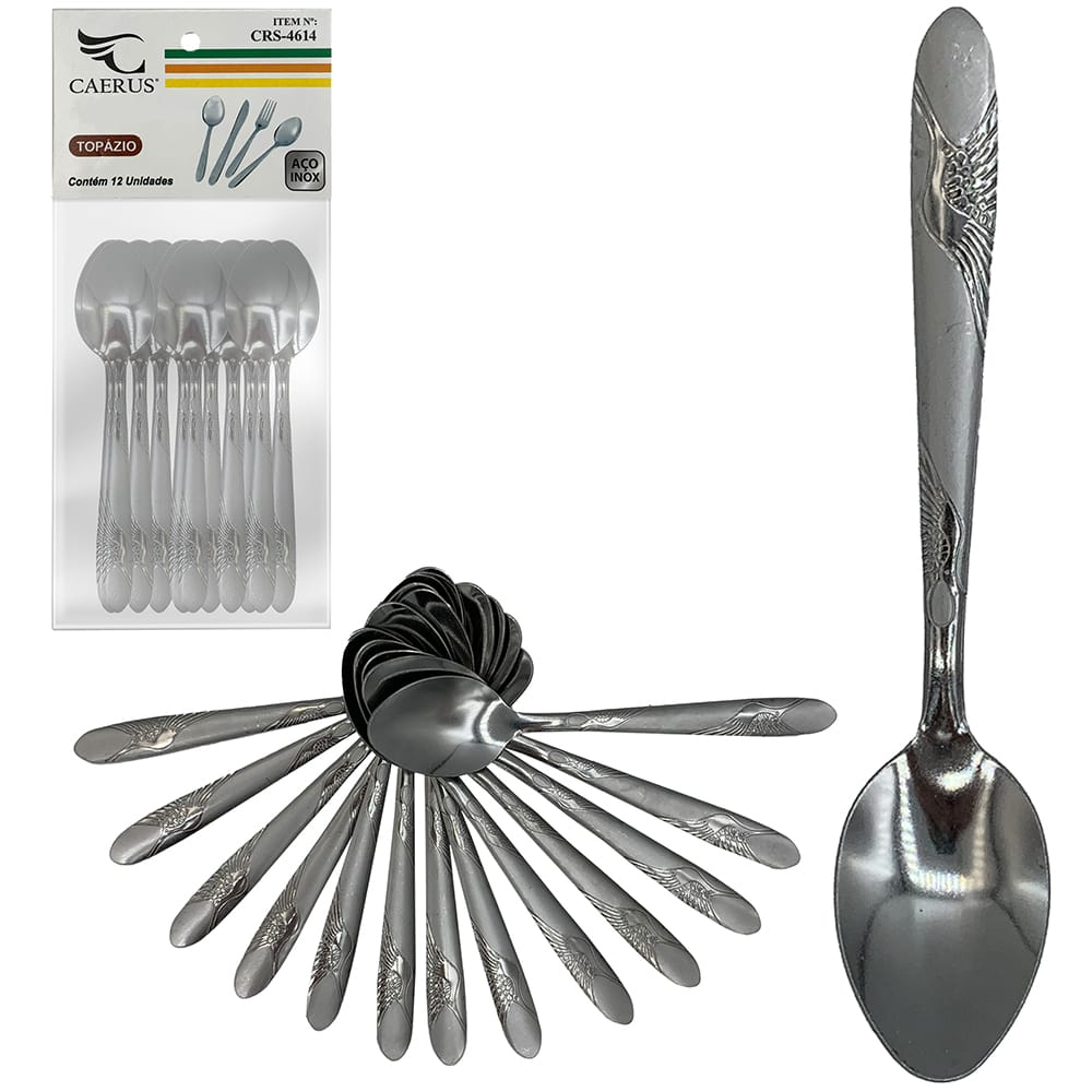 kit 12 colheres de sopa inox | Shopee Brasil