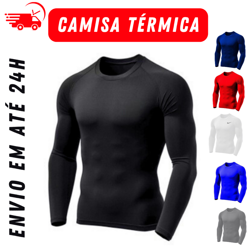 Camisa Segunda Pele Proteção Solar uv Blusa Térmica uv50+//Unisexx// Envio imediato