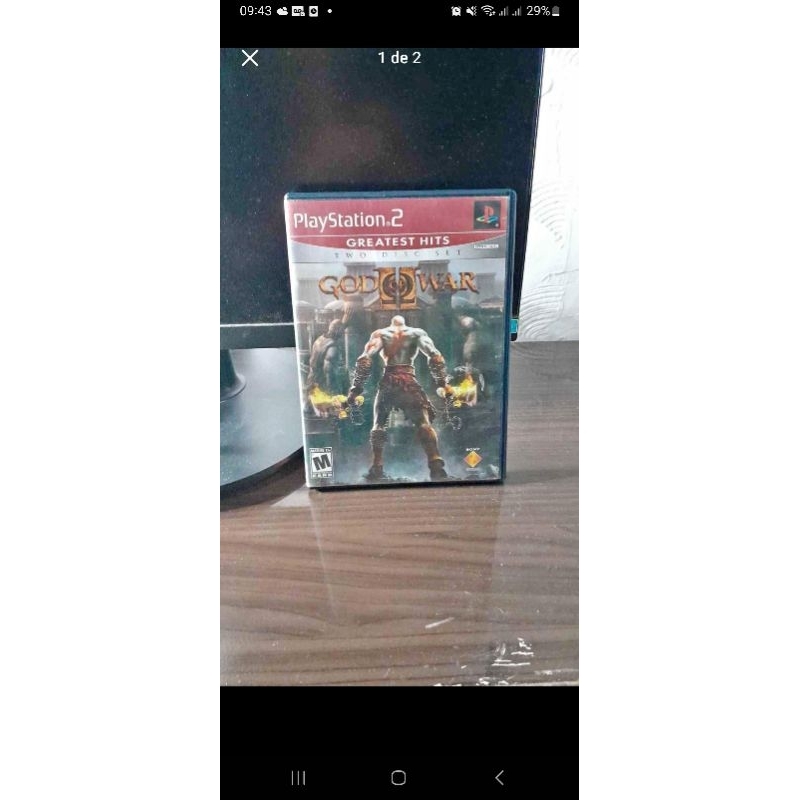 god of war 2 dois discos