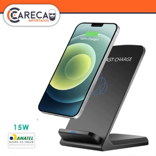 Carregador por Indução 3 em 1 para Iphone Samsung Xiaomi Original - Produto Homologado Anatel
