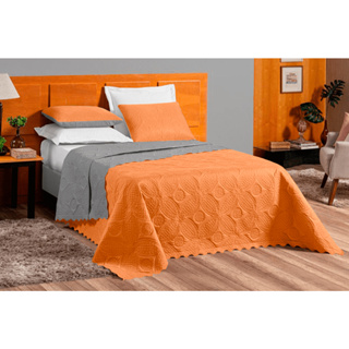 Cobre Leito 03Pçs Dupla Face Liso Coloridos King Malha 100% Poliéster Promoção Matelassê