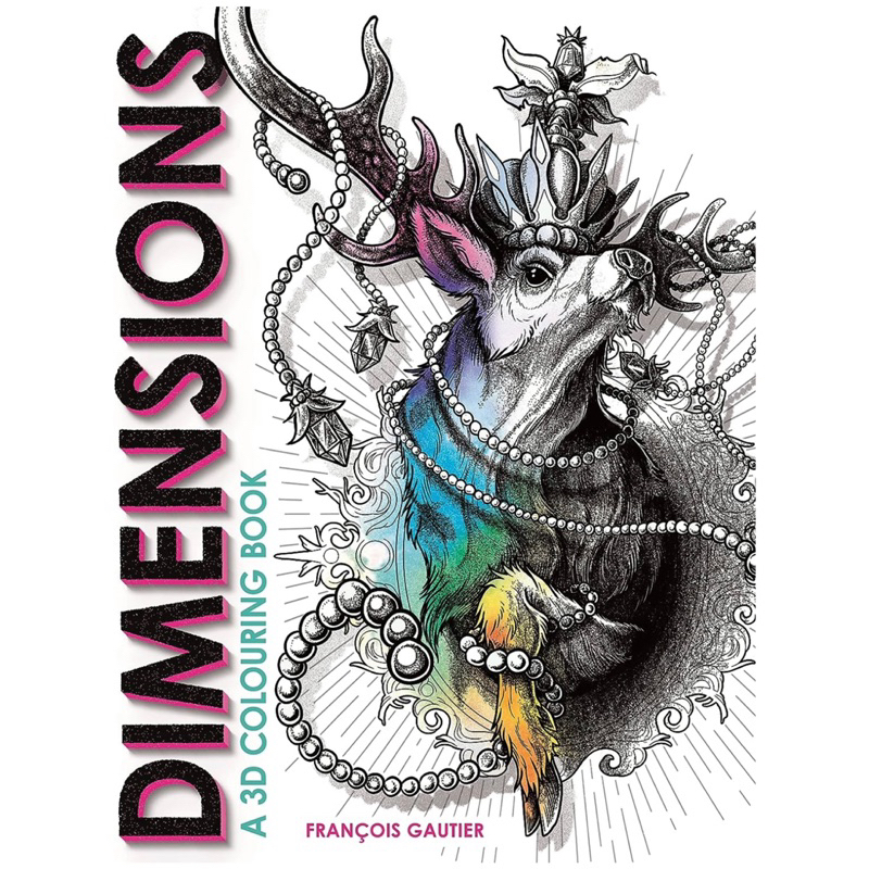 Livro de colorir Dimensions A 3D Colouring Book François Gautier