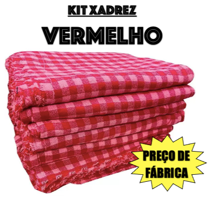 Kit 3 panos de chão saco xadrez básico de alta absorção - Filó Modas - Pano  - Magazine Luiza