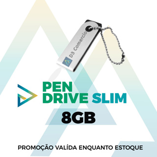 (promo-at) KIT ATACADO - x20- 100 Unid. -  8 GB - Pen drive Slim 2.TB D3.0 Comercio Info Produtos 8GB*Luxo.