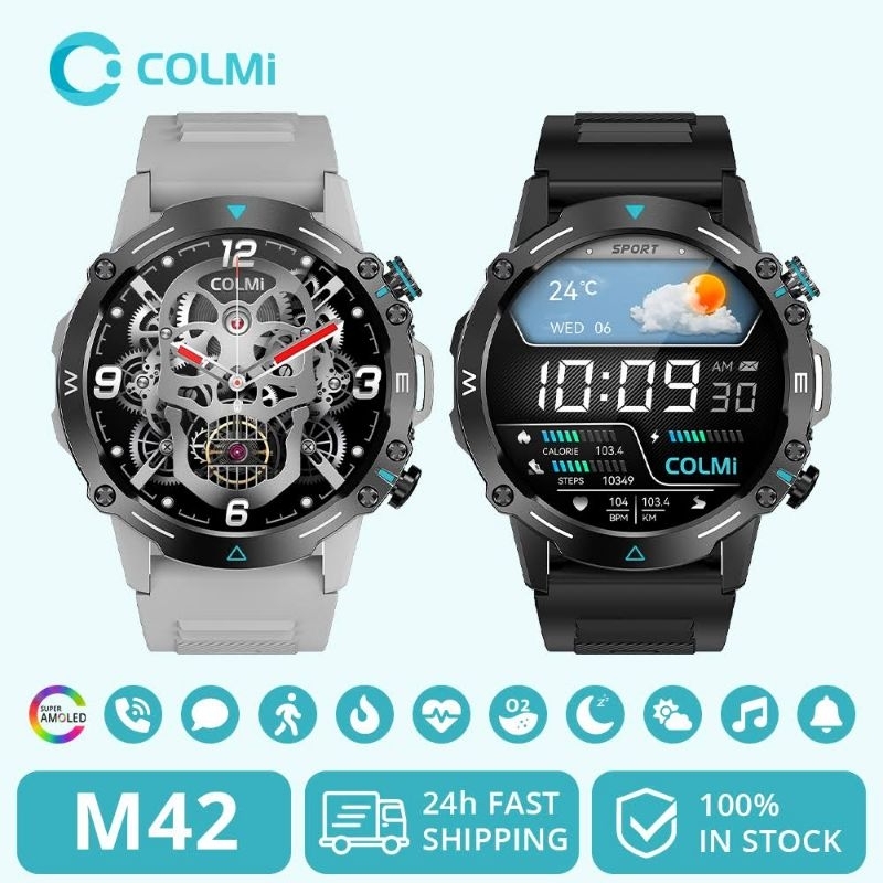 Smartwatch COLMi M42 Tela AMOLED Relógio Digital inteligente