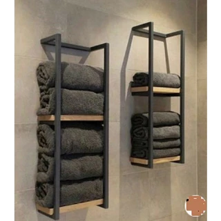 Toalheiro Porta Toalha Estilo Industrial Parede