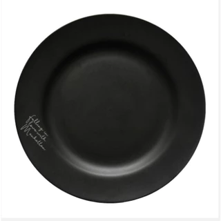 Jogo 06 Pratos Porcelana Sobremesa Manhattan Preto