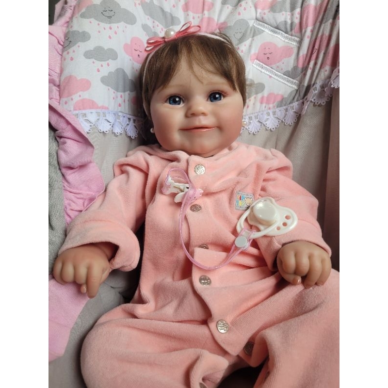 BEBÊ REBORN MENINA TODA EM SILICONE PIETRA REALISTA FOFURA - Maternidade  Mundo Baby Reborn