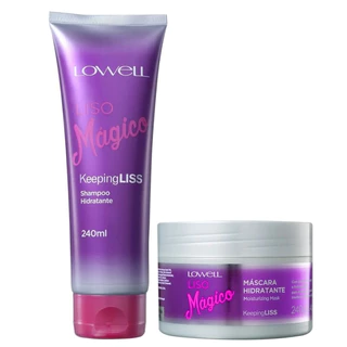 Lowell Liso Magico Kit Shampoo 240g + Mascara 240g