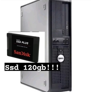 COMPUTADOR PC Dell WI-FI ssd 120gb 8gb ddr3 + kit CX DE SOM + FONE teclado e mouse e cabo de força
