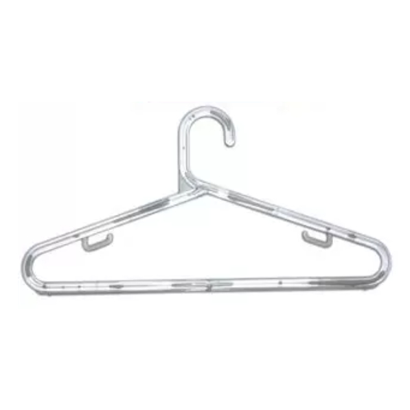 Cabide Tradicional Cristal Acrílico Adulto - Kit 10 unidades