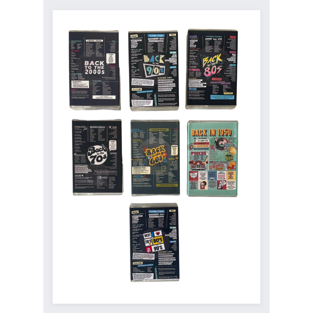 FITA CASSETE K7 Décadas 2000, 90, 80, 70, 60, 50 - Melhora o