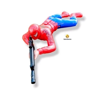 Boneco Soldado/Homem Aranha atirador que rasteja brinquedo à pilha