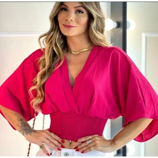 CROPPED LASTEX LANÇAMENTO