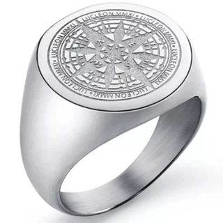 Anel masculino prata aço inox estilo acessório homem produto nacional de qualidade