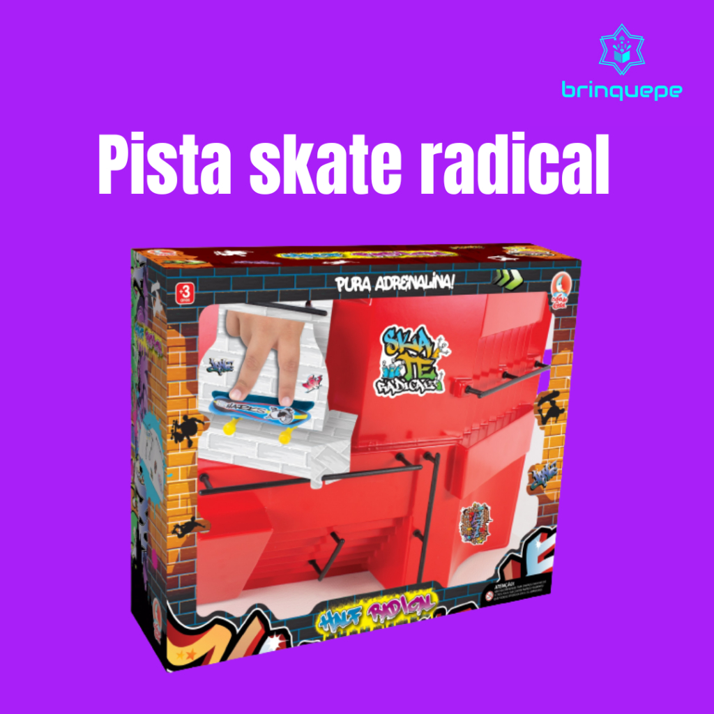 Skate De Dedo Com Rampa Quarter Pipe Extremo E Radical 50918 Toyng