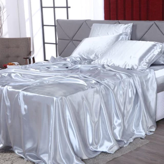 Jogo De Cama Casal Queen King Size 04 Peças Cetim Charmousse Brilho em Oferta na Shopee