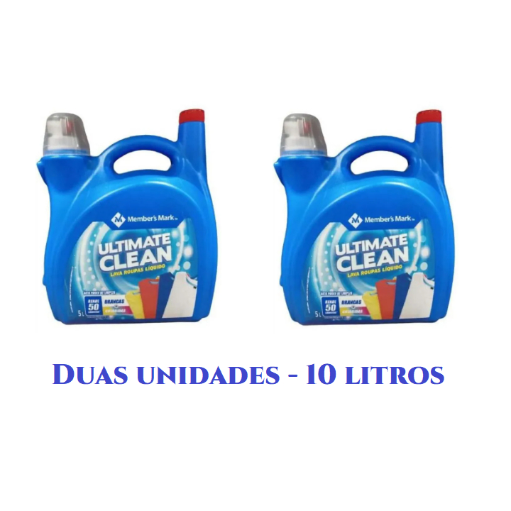 Lava Roupas Líquido Ultimate Clean Econômico 5 litros - Kit com 2 - 10 ...