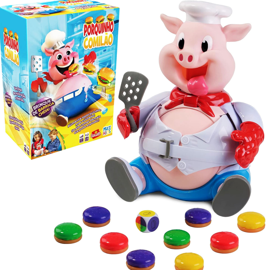 Jogo Porquinho Comilão Brinquedo Original Multikids Br1794 | Shopee Brasil