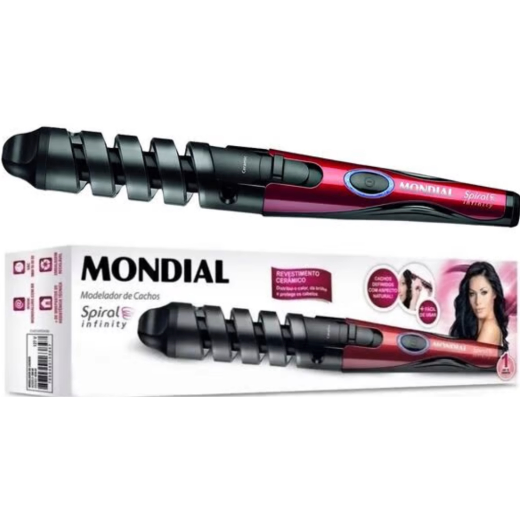 Modelador De Cachos babyliss Mondial Spiral Infinity 200ºC Em-05 Bivolt