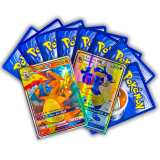 55 Cartas de Pokémon Prateadas Impermeável Deck de Cartinhas no