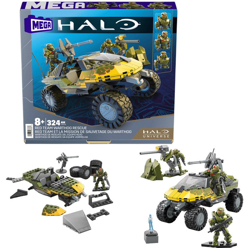 Veículo de guerra Warthog Mega Construx Halo Warthog Rally