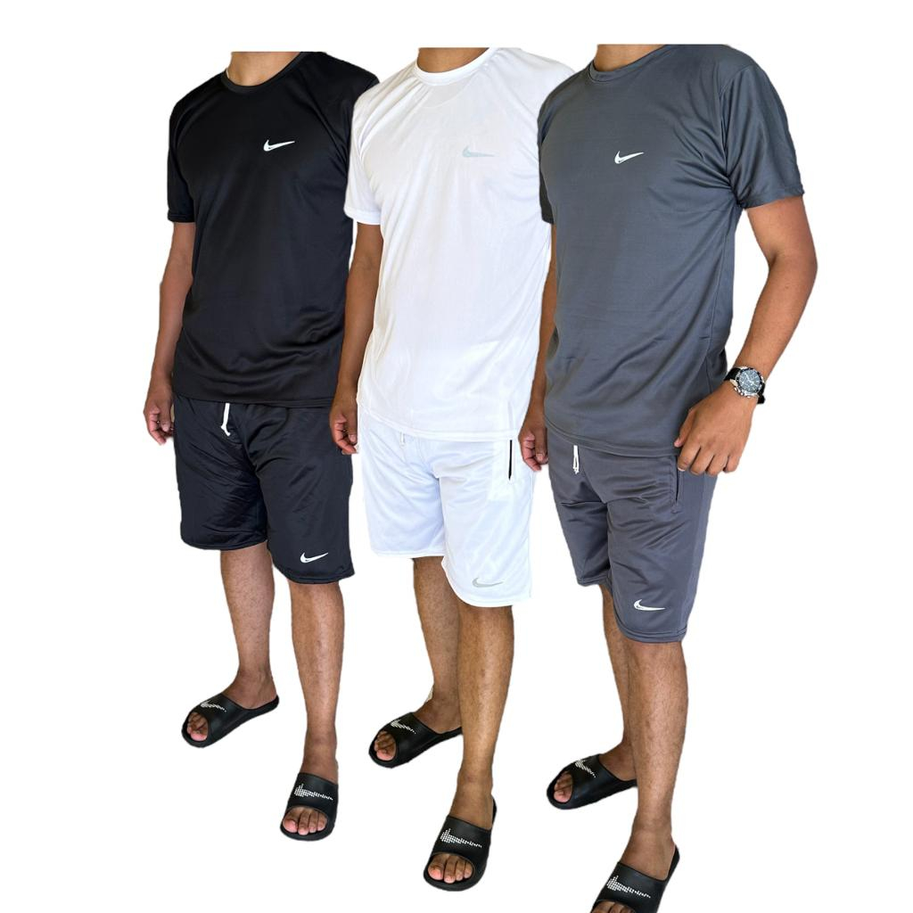 Combo Para Treino 3 Bermudas e 3 Camisetas Leve Mais Por Menos