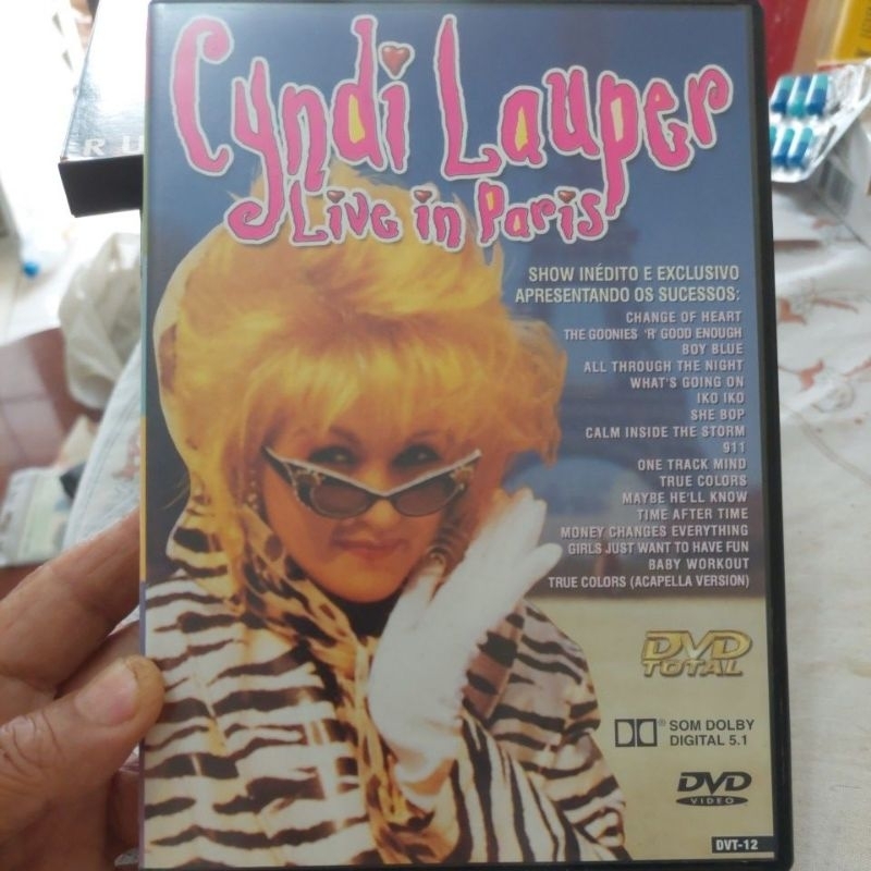 CYNDI LAUPER LIVE IN PARIS DVD USADO | Shopee Brasil