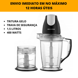 Liquidificador Multiprocessadora Megastar PR-161 400W 1.5 Litros 110V 60HZ - Preto
