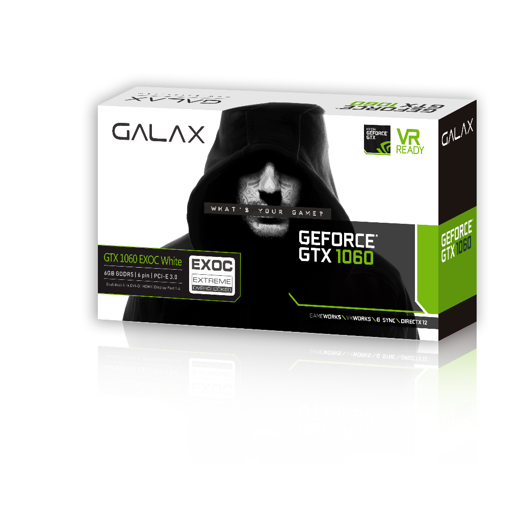 GALAX GTX 1070 EXOC Sniper White 本体 Placa De Vídeo Galax Gtx 1070 Exoc Sniper White Galax