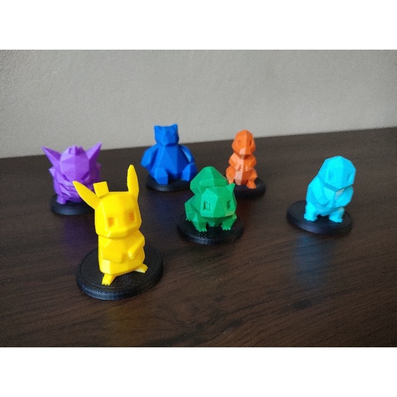 🌟 Miniaturas Pokémon Low-Poly em Impressão 3D 🌟 - Coleção Única e Incrível!