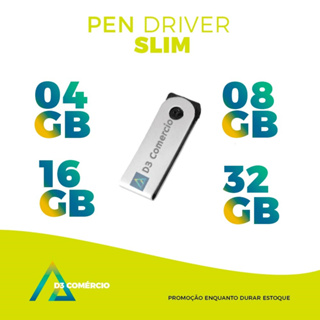 (promo-va/at) KIT 10x Unid - VARIAVEIS - 4GB /8GB/ 16GB/ 32GB Pen drive Slim 2.TB D3.0 Comercio Info Produtos*Luxo