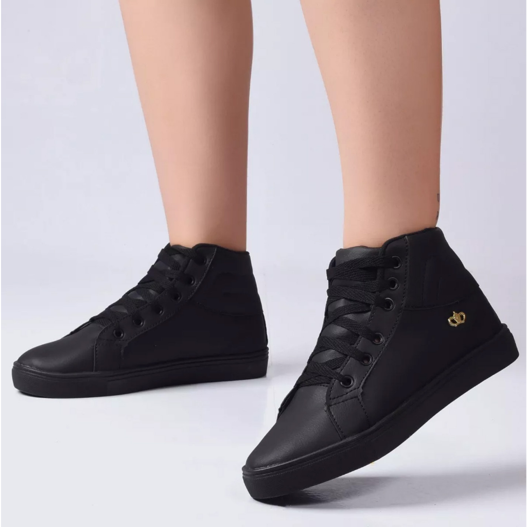 tenis feminino cano alto para academia em Promoção na Shopee